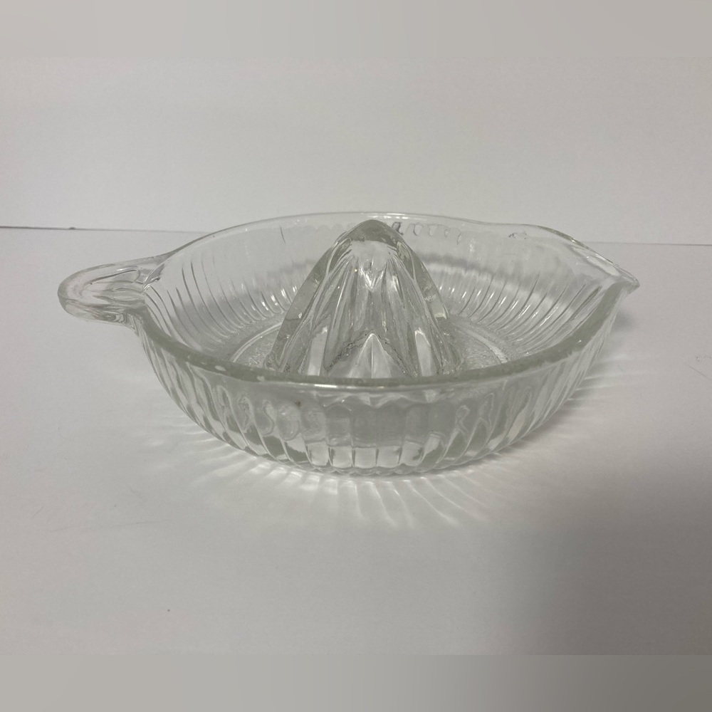 Vintage hand held Glass juicer
